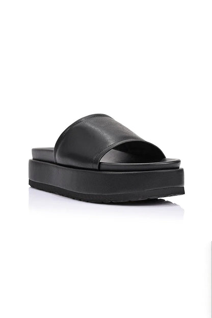 Hades Flatform Slides in Distressed Black