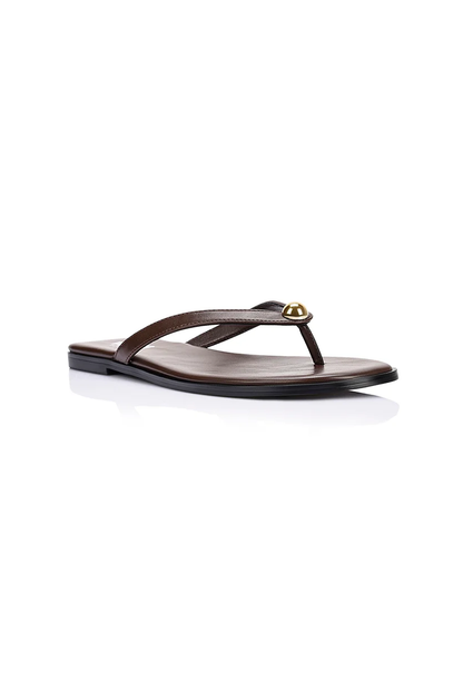 Sassy Casual Thongs - Chocolate