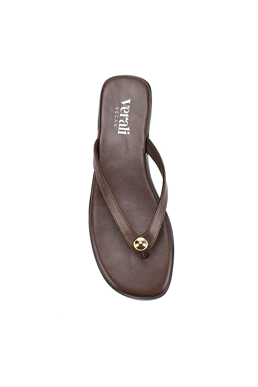 Sassy Casual Thongs - Chocolate